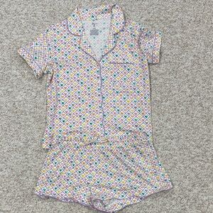 Roller Rabbit X Target Multi-Color Heart Print Short Sleeve Pajama Set